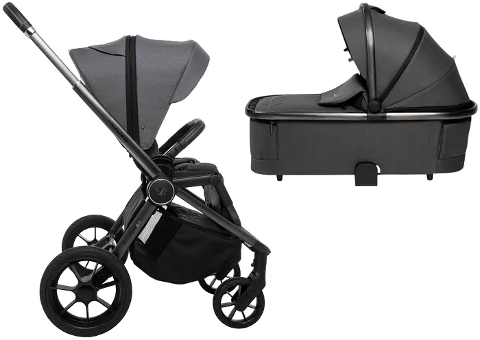 MUUVO Quick SE 2 - wózek wielofunkcyjny, zestaw 2w1 z gondolą Quick SE | Diamond Graphite