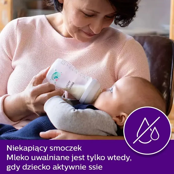PHILIPS AVENT Natural Response - zestaw: 2 butelki 260 ml + 2 smoczki Ultra Air | 0 m+