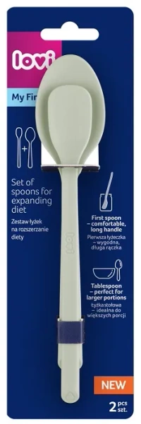LOVI - pierwsza łyżeczka i łyżka stołowa | Pistachio