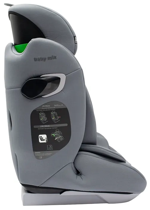 BABY MIX Hero Pro i-Size - fotelik samochodowy 76-150 cm | Grey