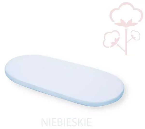 YOONCO - bawełniane prześcieradło do wózka 75 x 35 cm | Niebieskie