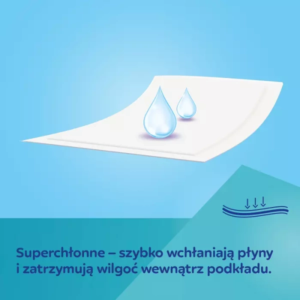 CANPOL BABIES - wielofunkcyjne podkłady higieniczne 90x60cm z paskiem samoprzylepnym | 10szt.