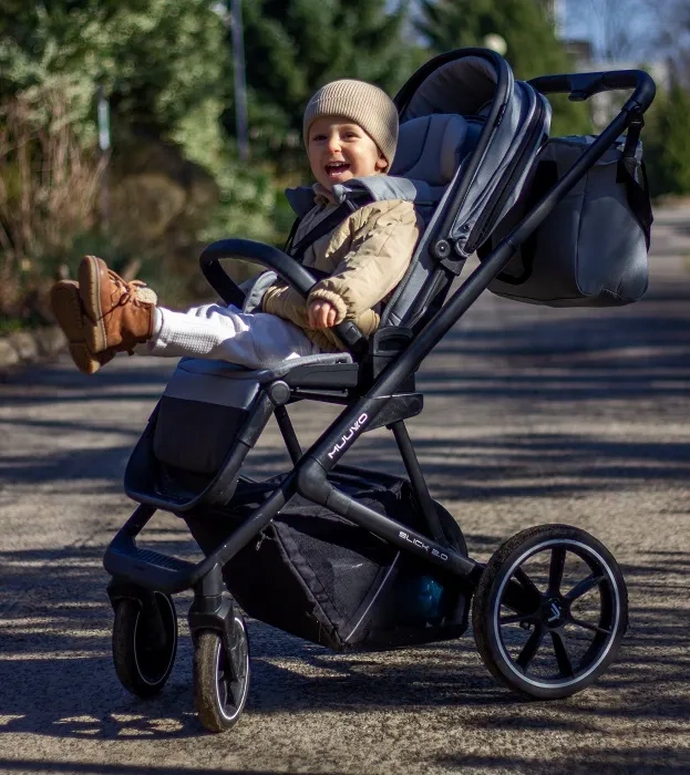 MUUVO Slick 2.0 - wózek wielofunkcyjny, zestaw 2w1 | Light Grey