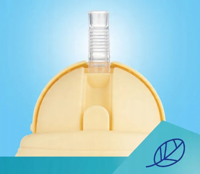 CANPOL BABIES Mountains - kubek niekapek z rurką i odważnikiem 270 ml | Żółty