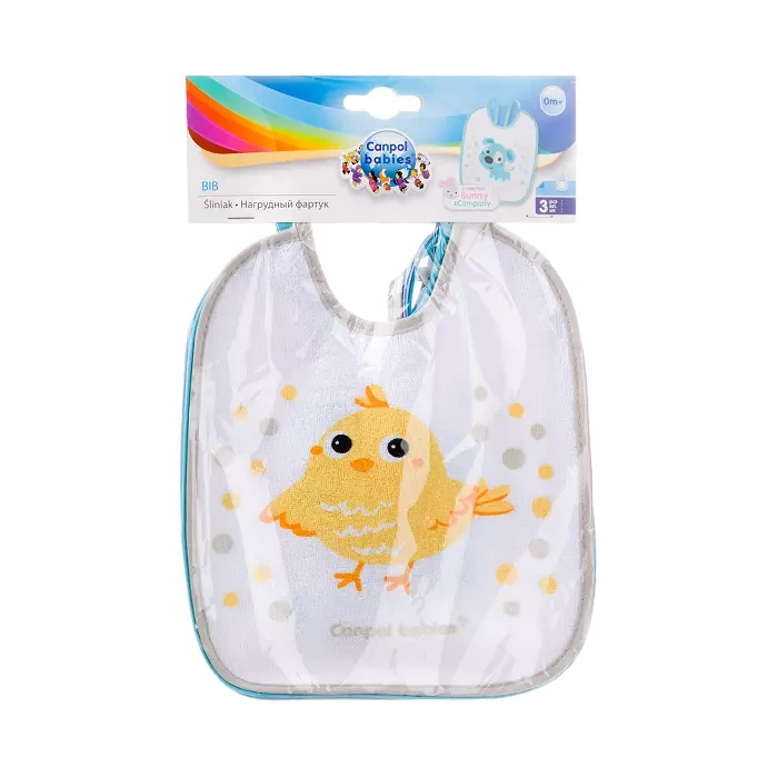 CANPOL BABIES -zestaw śliniaków nieprzemakalnych z frotte BUNNY & COMPANY | 3szt.