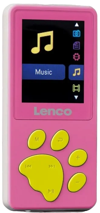 LENCO XEMIO-560PK - odtwarzacz MP3/MP4 z pamięcią 8GB | Różowy