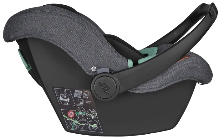 ABC DESIGN Tulip i-Size - fotelik samochodowy 0-13 kg + obrotowa baza Root | Asphalt