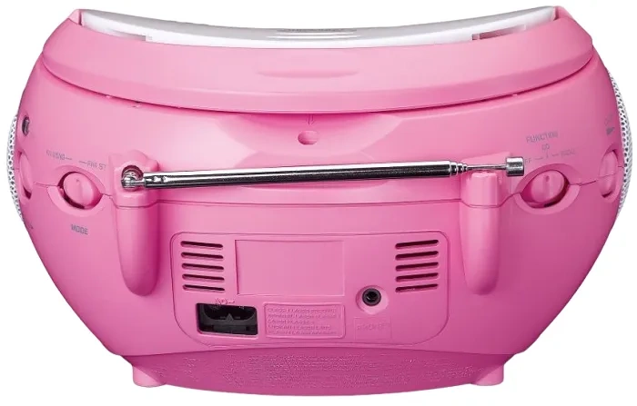 LENCO SCD-24PK Kids - przenośne radio FM z odtwarzaczem CD | Różowe