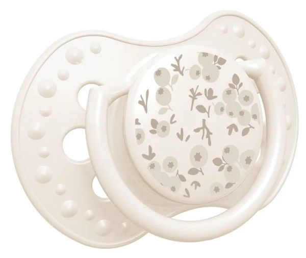 LOVI Blossom - 2 x smoczek silikonowy dynamiczny 0-6 m | Ivory