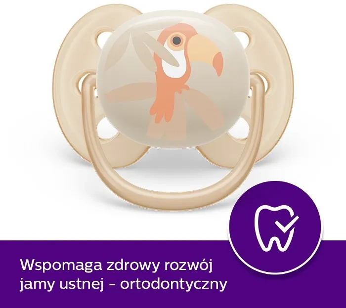 PHILIPS AVENT Ultra Soft - smoczek ortodontyczny 2 szt. | 0-6 m