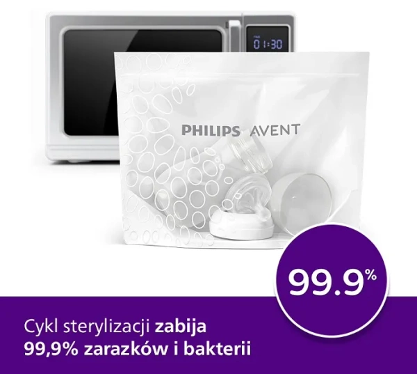 PHILIPS AVENT - woreczki do sterylizacji w kuchence mikrofalowej 5 szt.