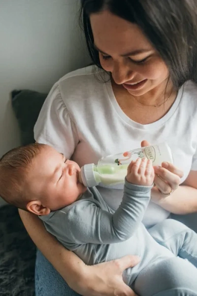 DR BROWN'S Options+ - antykolkowa, wąska szklana butelka standard 250 ml, poziom 2, 3 m+ | Flaming