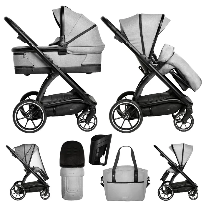 MUUVO Trick - wózek wielofunkcyjny, zestaw 2w1 | Steel Grey