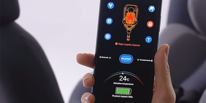 BABYSAFE Westie - obrotowy multimedialny fotelik samochodowy RWF FWF 0-18 kg | Grey-Black