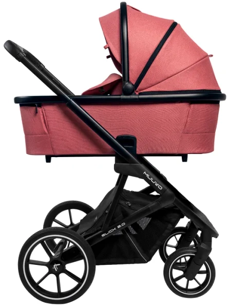 MUUVO Slick 2.0 - wózek wielofunkcyjny, zestaw 2w1 | Pure Pink (+ ADAPTERY)