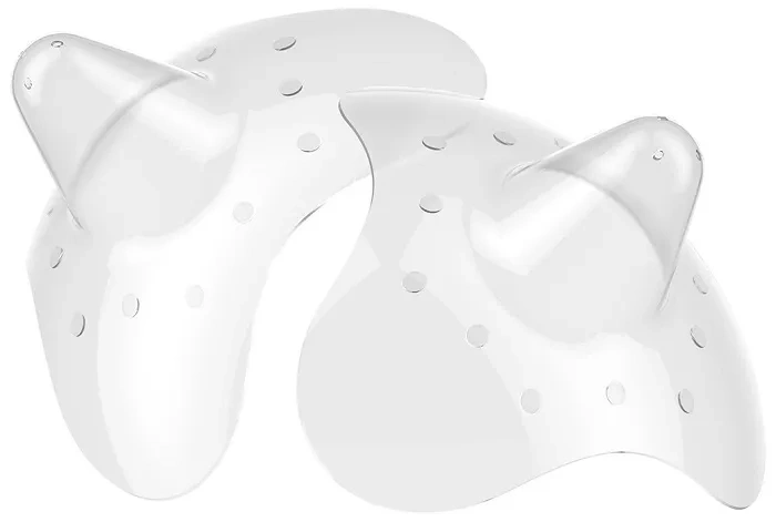 BABYONO Natural Nursing - silikonowe osłonki na piersi w etui | S