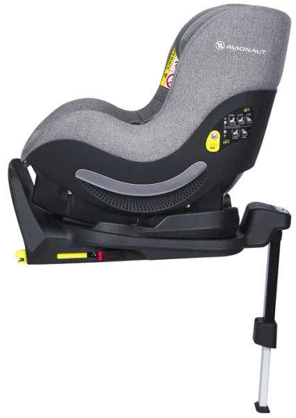 AVIONAUT Aerofix Airflow - fotelik samochodowy 0-18,5 kg + obrotowa baza IQ Orbit | Grey