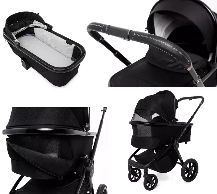 MUUVO Quick SE 2 - wózek wielofunkcyjny, zestaw 2w1 | Diamond Graphite (+ ADAPTERY)