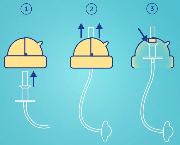 CANPOL BABIES Mountains - kubek niekapek z rurką i odważnikiem 270 ml | Żółty