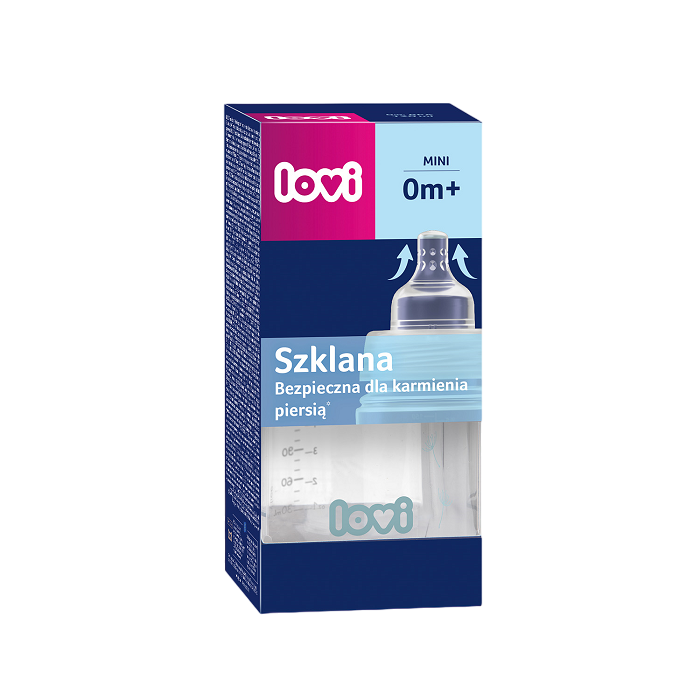 LOVI - butelka szklana Diamond Glass 150 ml Botanic | 0m+