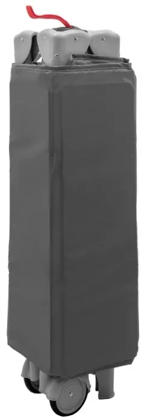 BABY MIX Simple - łóżeczko turystyczne 1-poziomowe | Szare