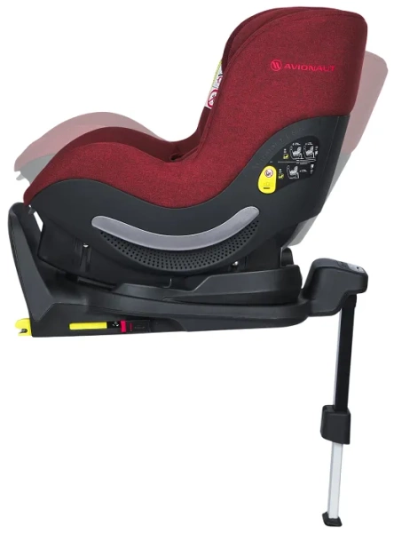 AVIONAUT Aerofix RWF Airflow - fotelik samochodowy 0-18,5 kg + obrotowa baza IQ Orbit | Red