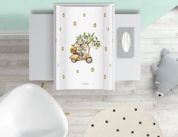 ALBERO MIO - przewijak miękki, tapicerka 47x70 cm na komodę | Boho Beige