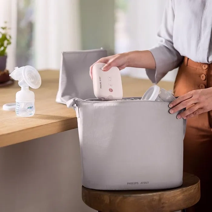 PHILIPS AVENT Premium - elektroniczny laktator podwójny z butelkami 125 ml