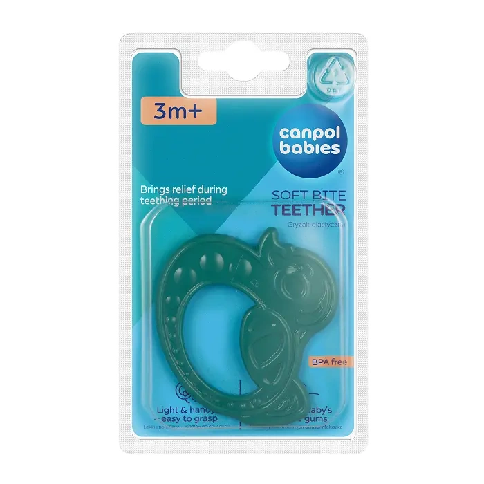 CANPOL BABIES - gryzak elastyczny dla niemowląt wyjątkowo lekki | ANIMALS