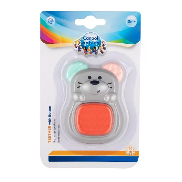 CANPOL BABIES - gryzak z przyciskiem | MYSZKA
