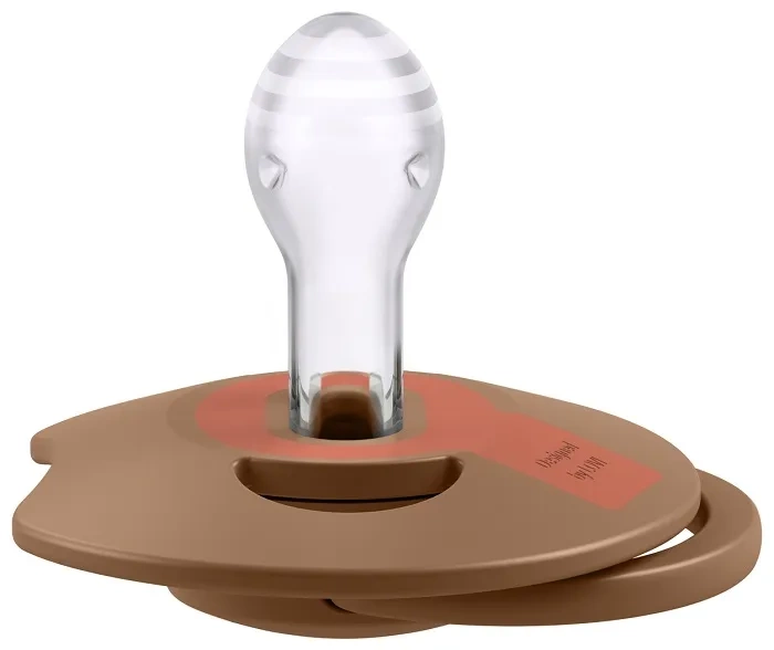 LOVI Prime - 2 x smoczek silikonowy dynamiczny 18 m+ | Granola/Orange