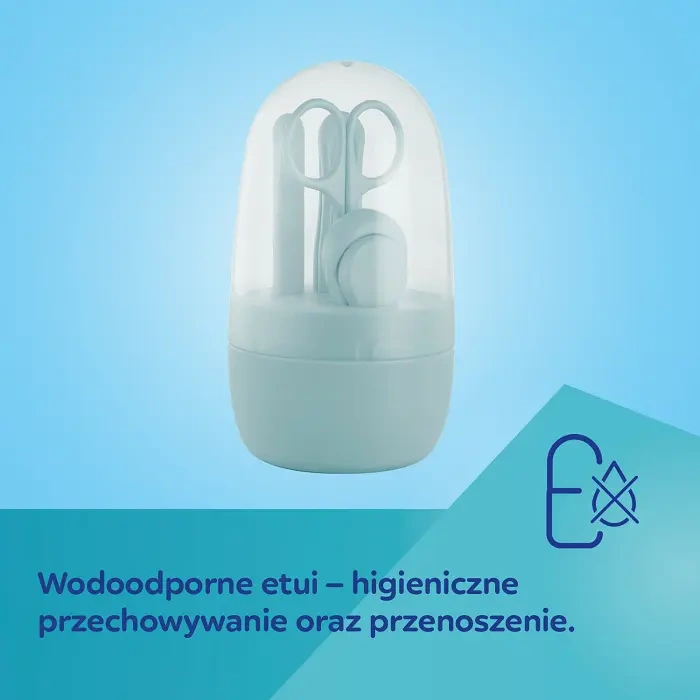 CANPOL BABIES - zestaw pielęgnacyjny do paznokci dla niemowląt i dzieci | różowy pastel