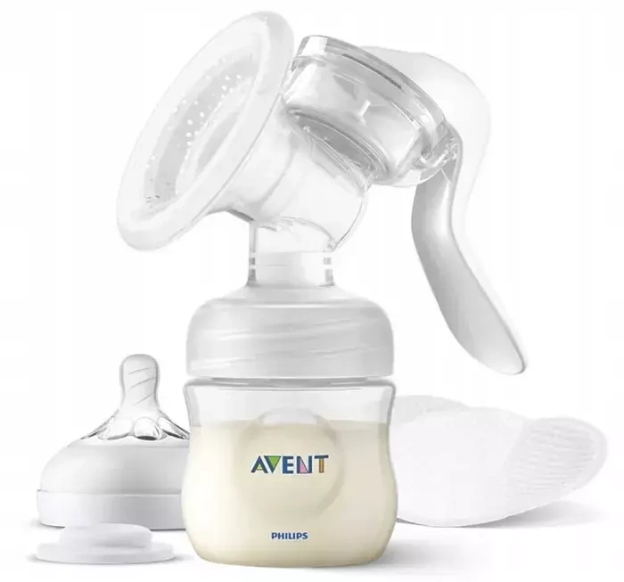 PHILIPS AVENT - laktator ręczny z butelką Natural 125 ml