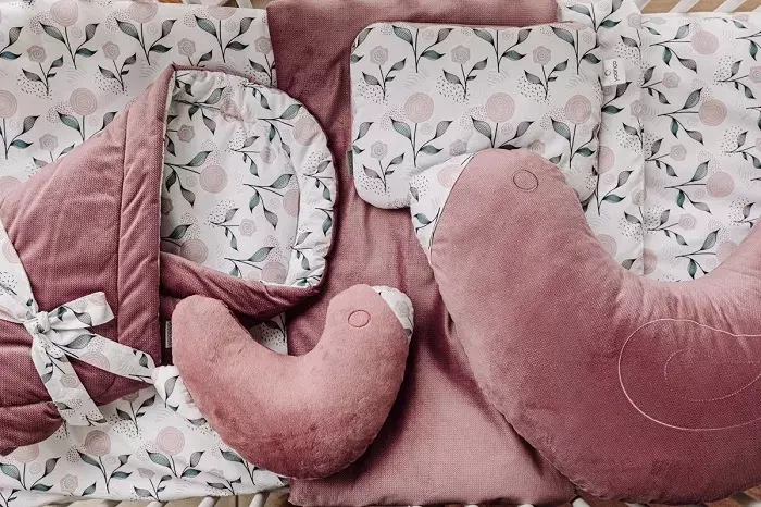 YOONCO - poduszka wielofunkcyjna duża Ptaszek | Flower Minky