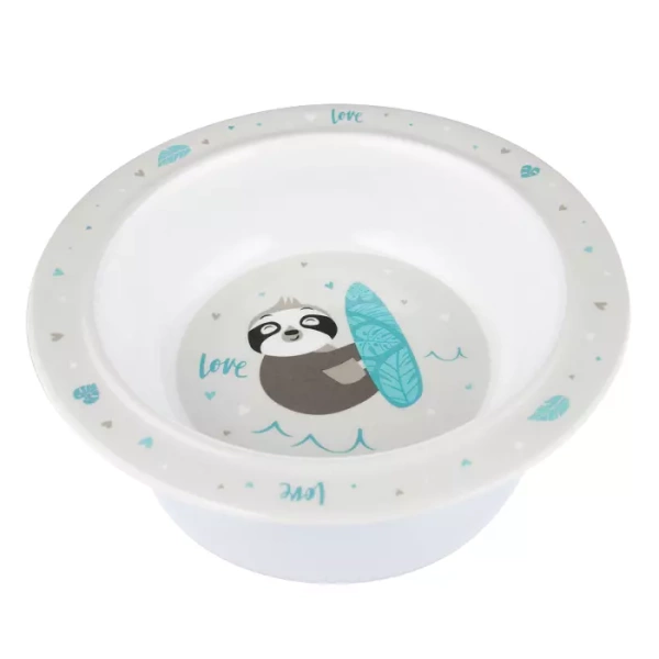 CANPOL BABIES - miska z przyssawką z melaminy 270ml EXOTIC ANIMALS | LENIWIEC