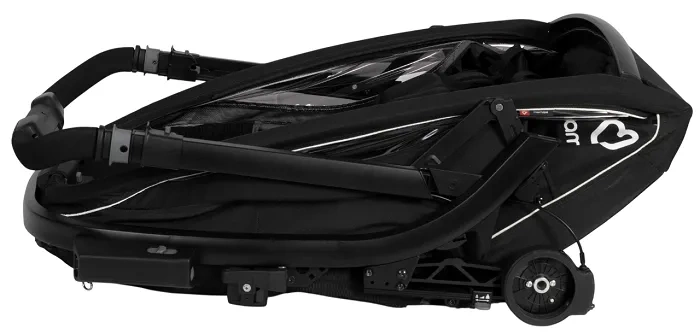 HAMAX Breeze One - jednoosobowa przyczepka rowerowa z zestawem do biegania | Black