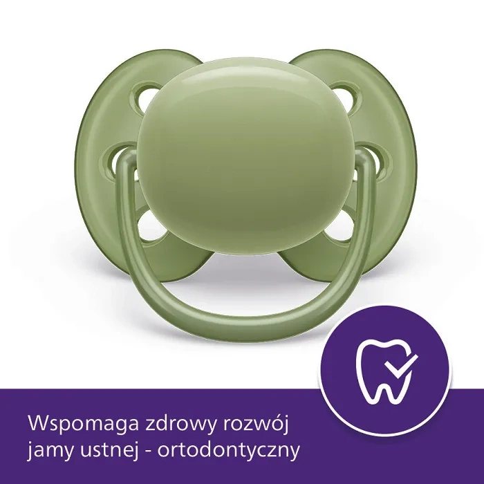 PHILIPS AVENT Ultra Soft - smoczek ortodontyczny 2 szt. | 18 m+