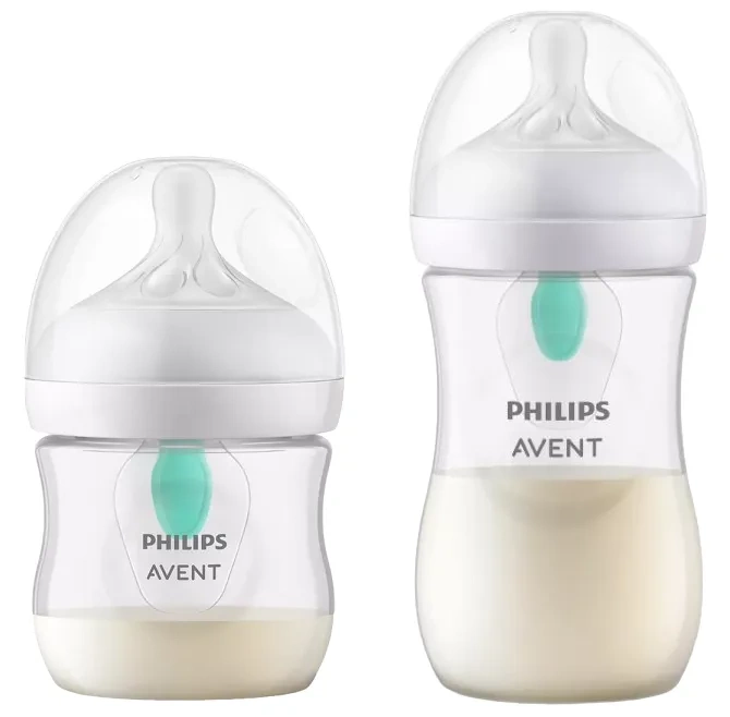 PHILIPS AVENT Natural Response - 2 x butelka z nakładką antykolkową AirFree 125 ml + 260 ml