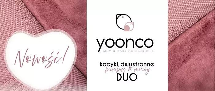 YOONCO Duo Dmuchawce - dwustronny kocyk bambusowy z minky 80x100 cm | Szaro-biały