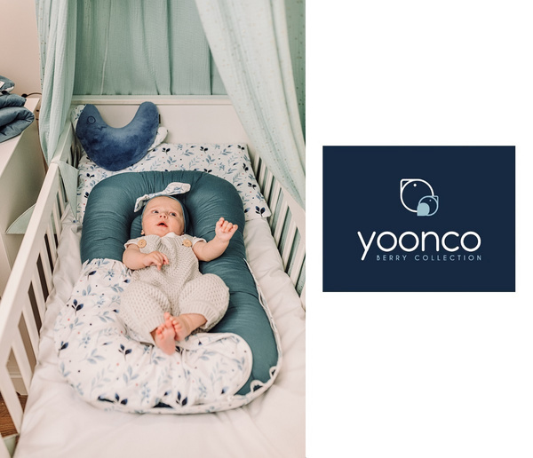 YOONCO - poduszka wielofunkcyjna ciążowa XL | Berry