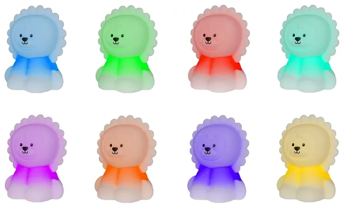 MESMED Świetlaczki - lampka silikonowa z pilotem | Lewcio Leoś