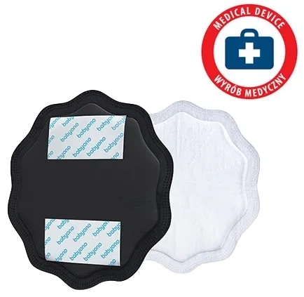 BABYONO Natural Nursing - wkładki laktacyjne 24 szt. | Czarne