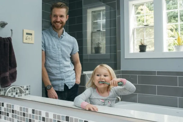 DR BROWN′S - szczoteczka do mycia zębów z przyssawką | Dinozaur