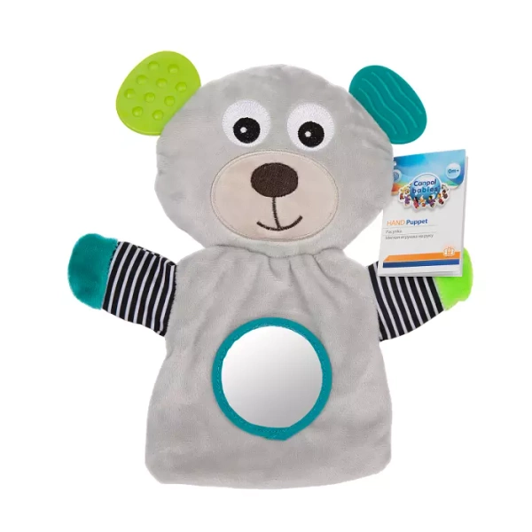 CANPOL BABIES - pluszowa pacynka z gryzakiem | BEARS