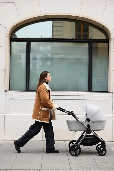 ANEX IQ Premium - wózek wielofunkcyjny, zestaw 3w1 z buggy | Silve