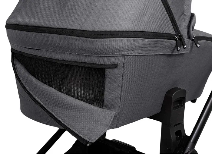 MUUVO Quick SE 2 - wózek wielofunkcyjny, zestaw 2w1 z gondolą Quick 3.0 | Diamond Graphite + Steel Grey (+ ADAPTERY)