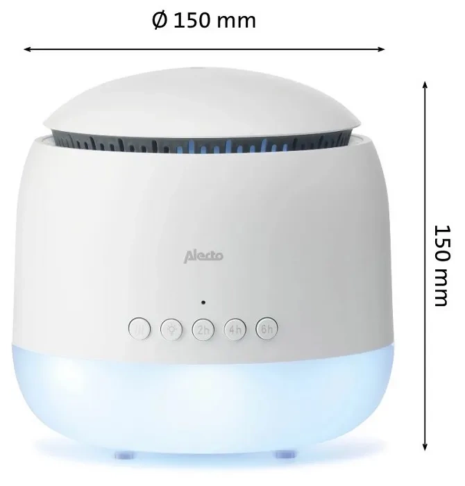 ALECTO BC-23 - nawilżacz powietrza z lampką nocną i funkcją aromaterapii 3w1