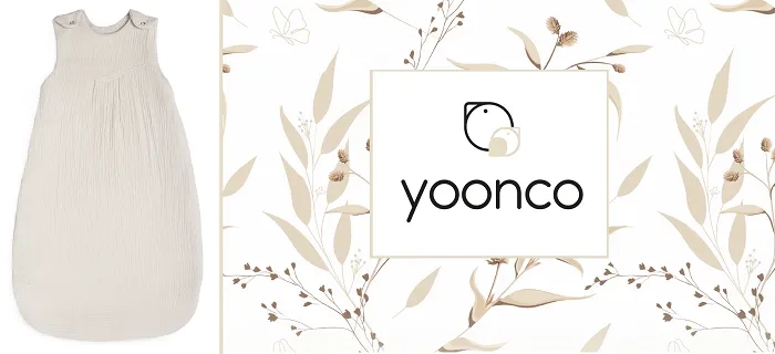 YOONCO - lekki, muślinowy śpiworek do spania dla niemowlaka | Beż