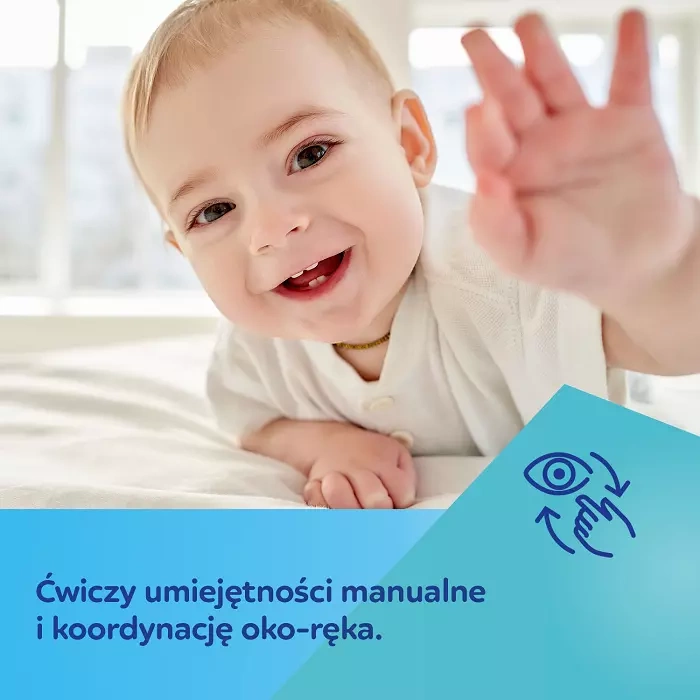 CANPOL BABIES - gryzak drewniano- silikonowy dla niemowląt | KRAB