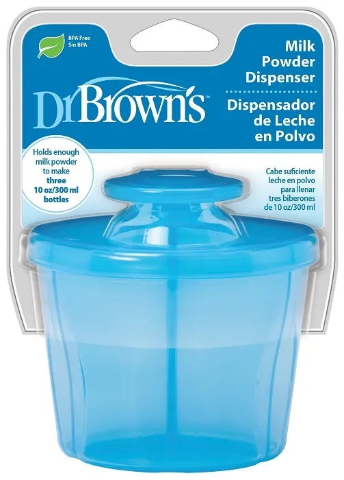 DR BROWN'S - 3-komorowy pojemnik na mleko w proszku | Niebieski